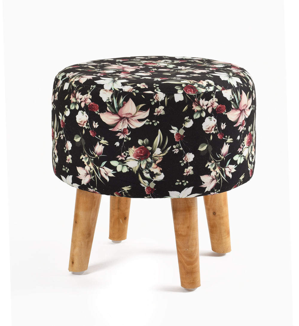 Warli Ottoman Stool - Printed