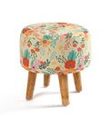 Warli Ottoman Stool - Printed