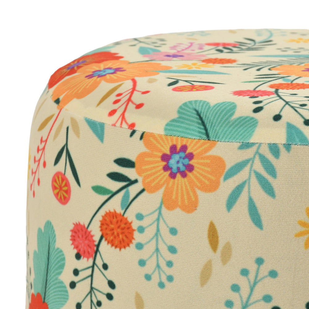 Warli Ottoman Stool - Printed