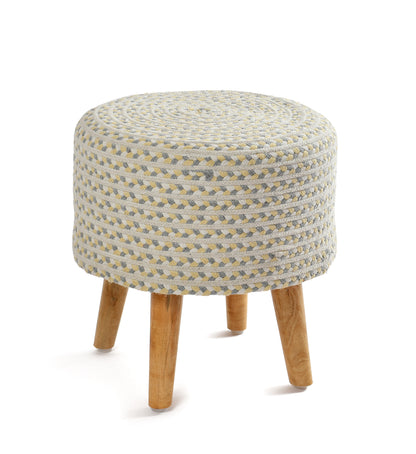 Patachitra Ottoman Stool - Jute
