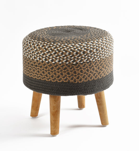 Patachitra Ottoman Stool - Jute