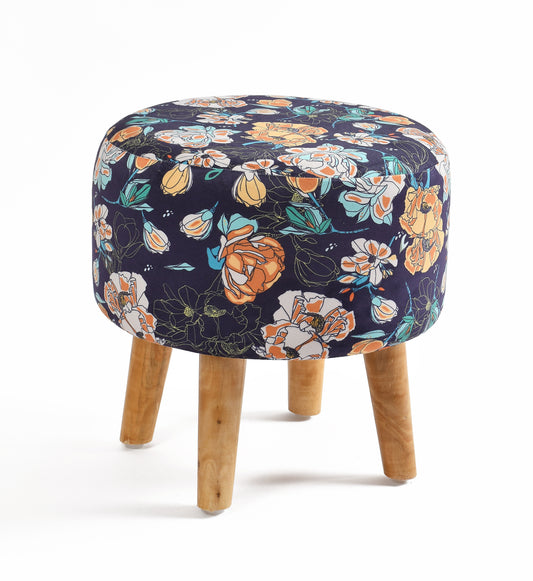 Warli Ottoman Stool - Printed