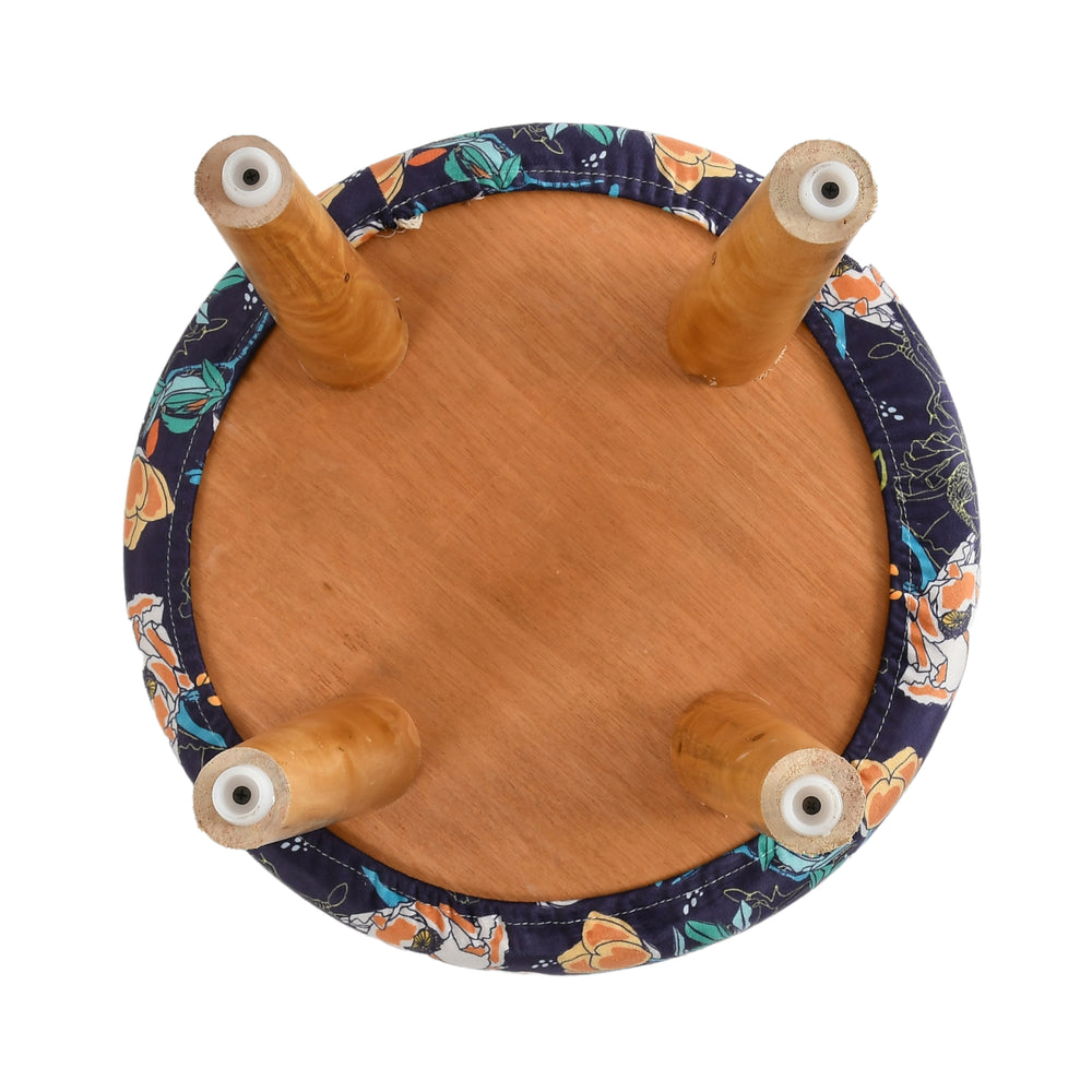Warli Ottoman Stool - Printed