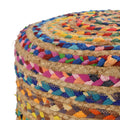 Patachitra Ottoman Stool - Jute