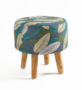 Warli Ottoman Stool - Printed