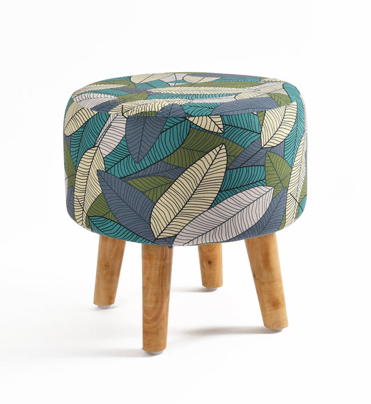Warli Ottoman Stool - Printed
