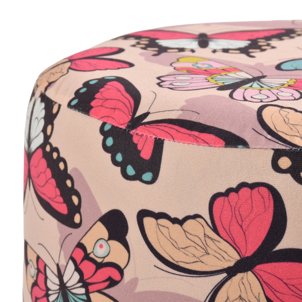 Warli Ottoman Stool - Printed