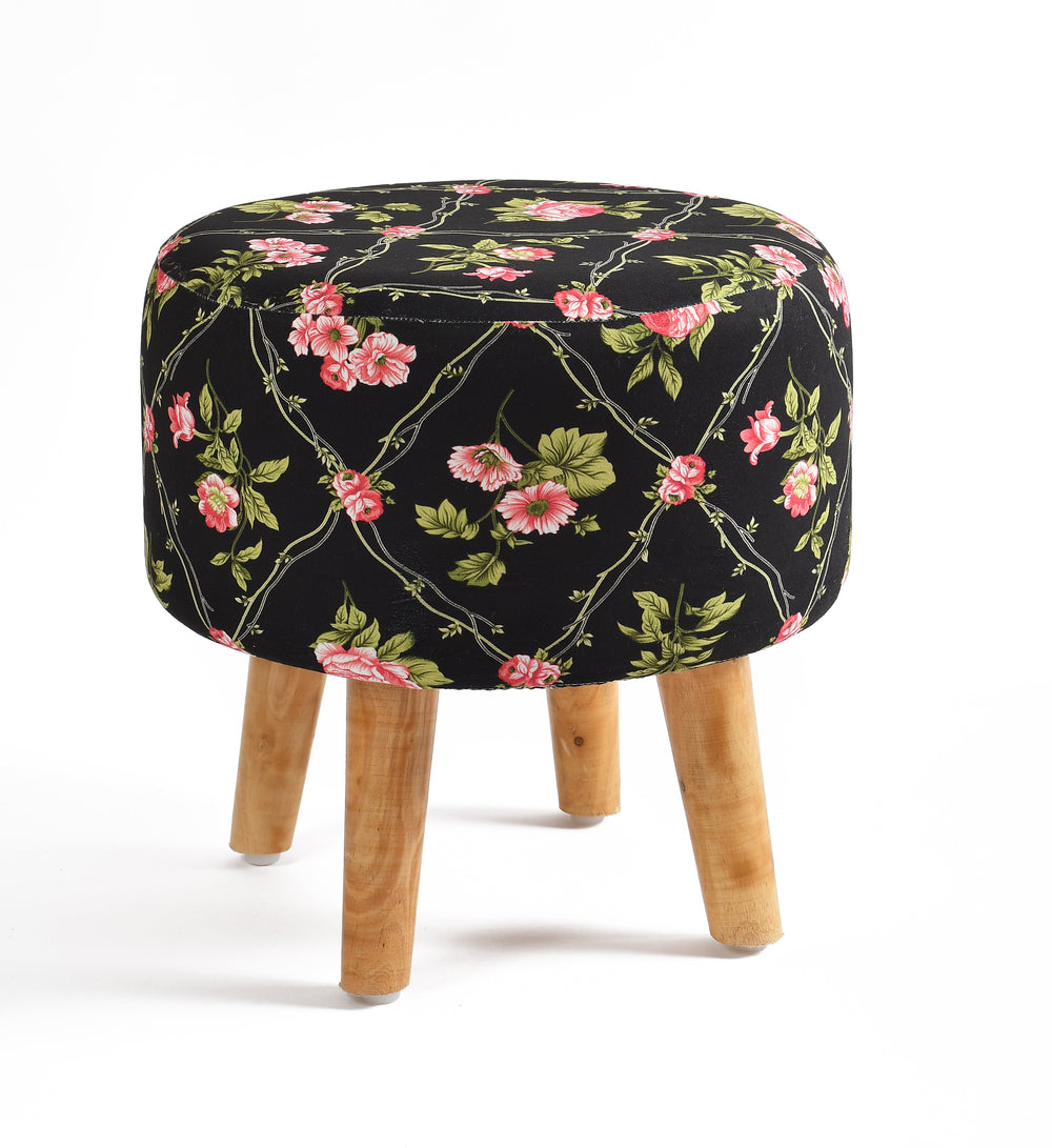 Warli Ottoman Stool - Printed