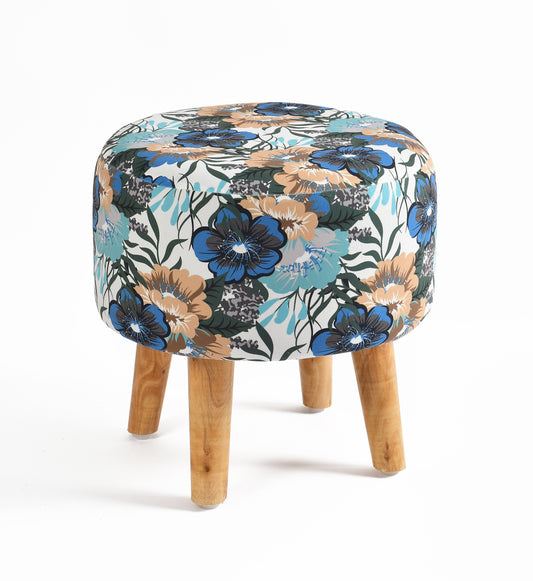 Warli Ottoman Stool - Printed