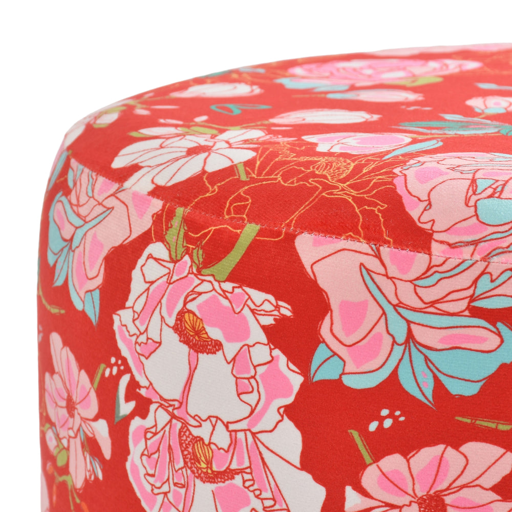 Warli Ottoman Stool - Printed