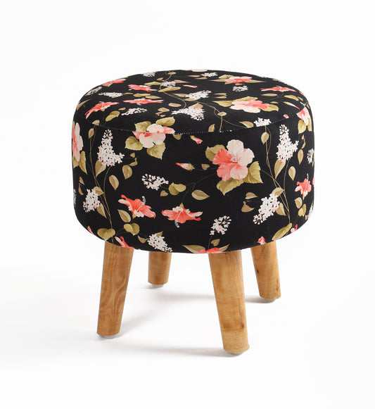 Warli Ottoman Stool - Printed