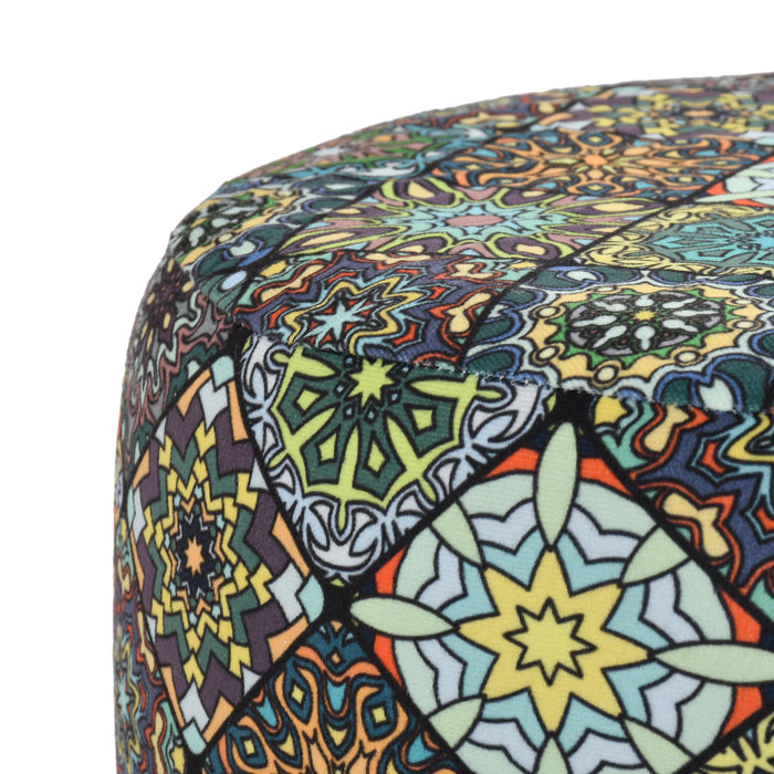 Warli Ottoman Stool - Printed