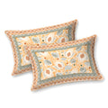 Tista 310 TC Cotton Bed Sheet with 2 Pillow Covers - Printed