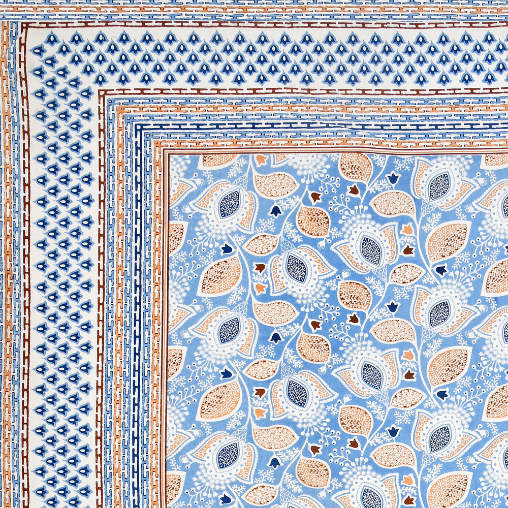 Tista 310 TC Cotton Bed Sheet with 2 Pillow Covers - Printed