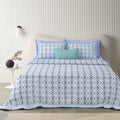 Tista 310 TC Cotton Bed Sheet with 2 Pillow Covers - Printed - Clover Home Furnishings
