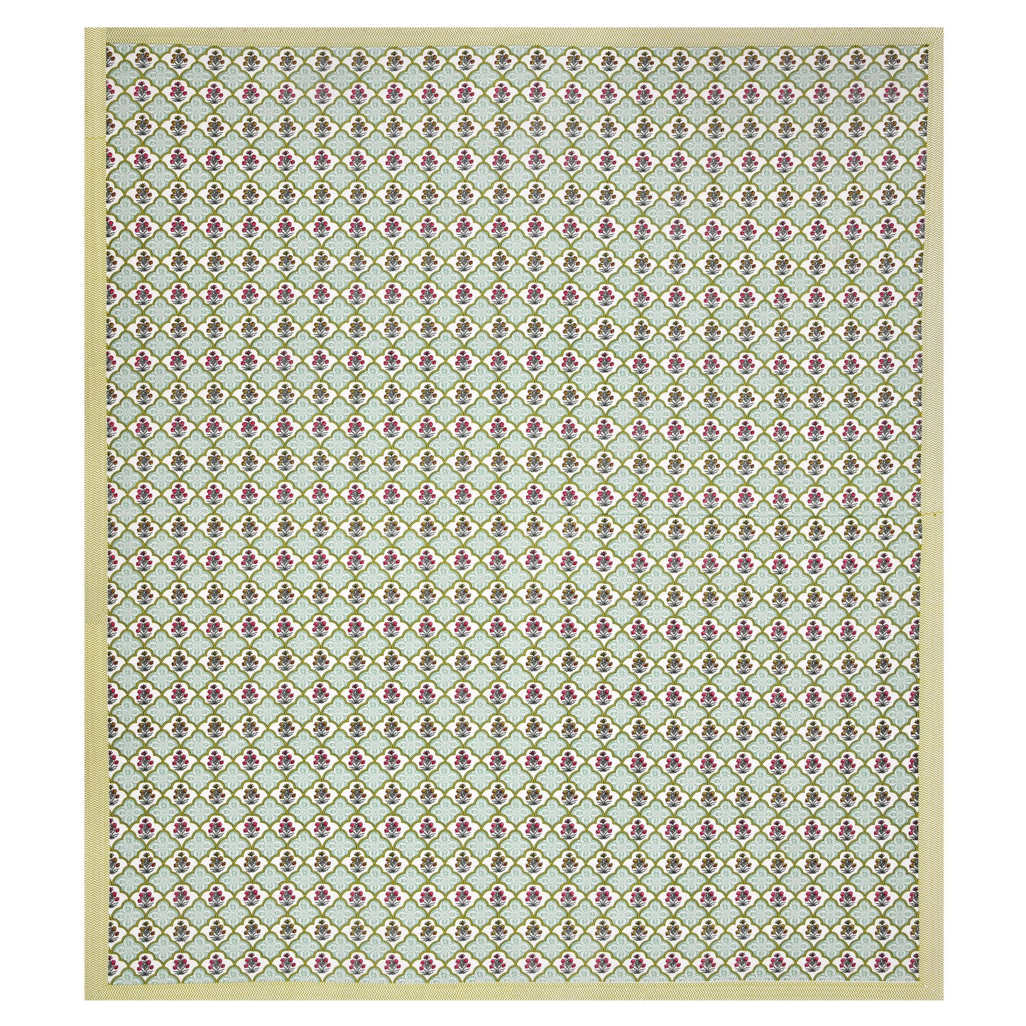 Tista 310 TC Cotton Bed Sheet with 2 Pillow Covers - Printed - Clover Home Furnishings