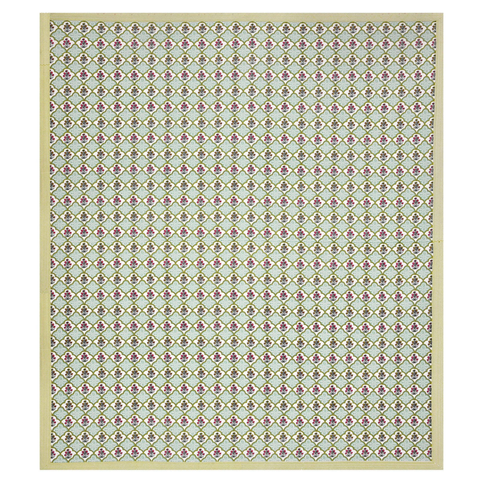 Tista 310 TC Cotton Bed Sheet with 2 Pillow Covers - Printed - Clover Home Furnishings