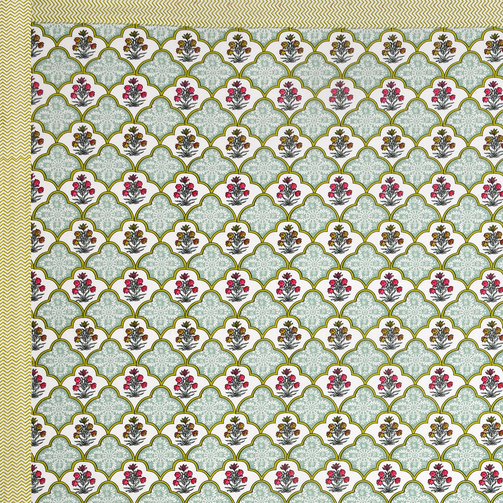 Tista 310 TC Cotton Bed Sheet with 2 Pillow Covers - Printed - Clover Home Furnishings