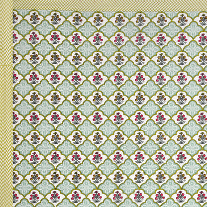 Tista 310 TC Cotton Bed Sheet with 2 Pillow Covers - Printed - Clover Home Furnishings
