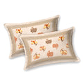 Tista 310 TC Cotton Bed Sheet with 2 Pillow Covers - Printed
