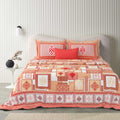 Tista 310 TC Cotton Bed Sheet with 2 Pillow Covers - Printed - Clover Home Furnishings
