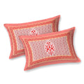 Tista 310 TC Cotton Bed Sheet with 2 Pillow Covers - Printed - Clover Home Furnishings