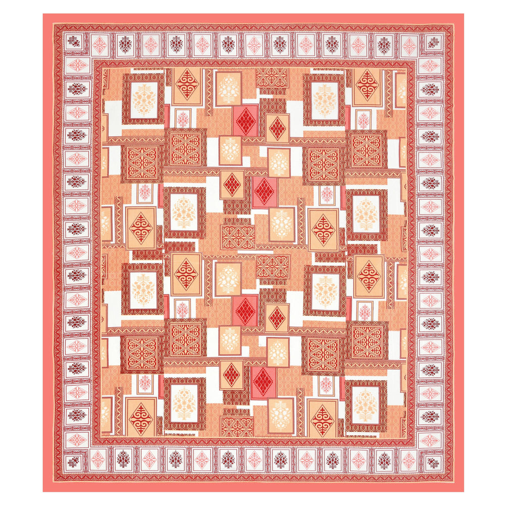 Tista 310 TC Cotton Bed Sheet with 2 Pillow Covers - Printed - Clover Home Furnishings