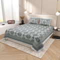Tista 310 TC Cotton Bed Sheet with 2 Pillow Covers - Printed - Clover Home Furnishings