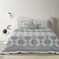 Tista 310 TC Cotton Bed Sheet with 2 Pillow Covers - Printed - Clover Home Furnishings