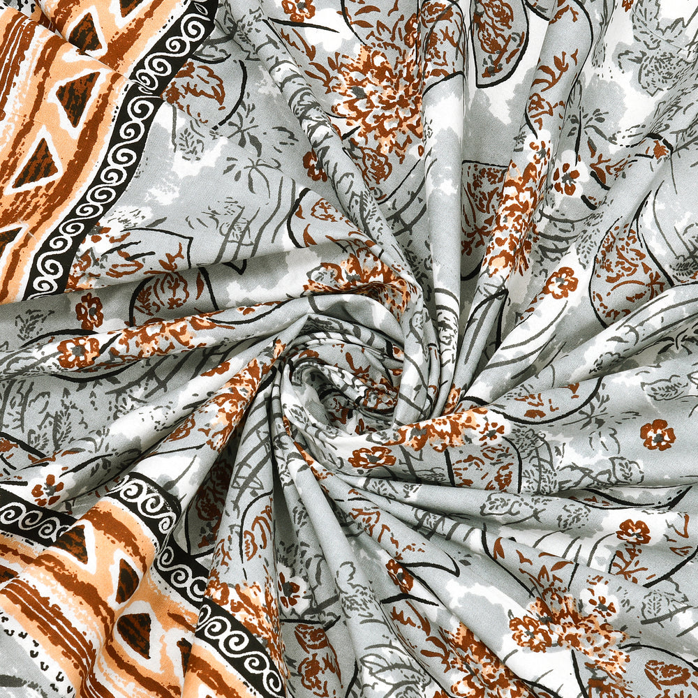 Tista 310 TC Cotton Bed Sheet with 2 Pillow Covers - Printed