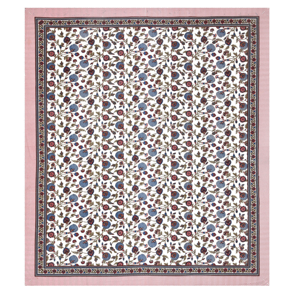 Tista 310 TC Cotton Bed Sheet with 2 Pillow Covers - Printed