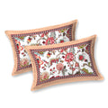 Tista 310 TC Cotton Bed Sheet with 2 Pillow Covers - Printed