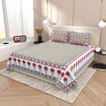Tista 310 TC Cotton Bed Sheet with 2 Pillow Covers - Printed - Clover Home Furnishings