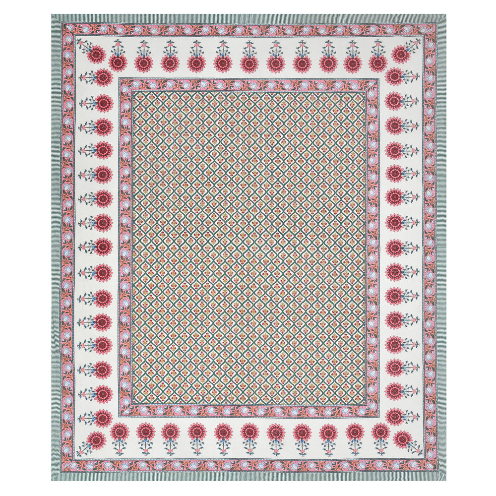 Tista 310 TC Cotton Bed Sheet with 2 Pillow Covers - Printed - Clover Home Furnishings