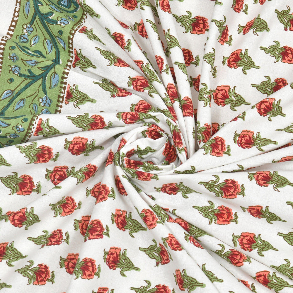 Tista 310 TC Cotton Bed Sheet with 2 Pillow Covers - Printed - Clover Home Furnishings