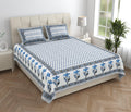 Tista 310 TC Cotton Bed Sheet with 2 Pillow Covers - Printed - Clover Home Furnishings