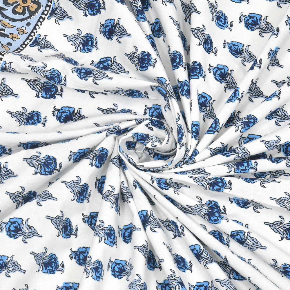 Tista 310 TC Cotton Bed Sheet with 2 Pillow Covers - Printed - Clover Home Furnishings