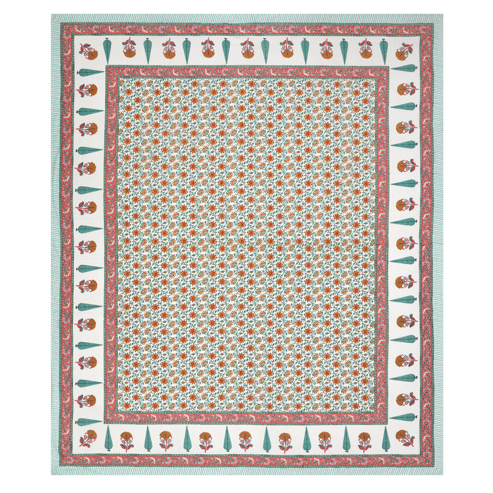 Tista 310 TC Cotton Bed Sheet with 2 Pillow Covers - Printed - Clover Home Furnishings