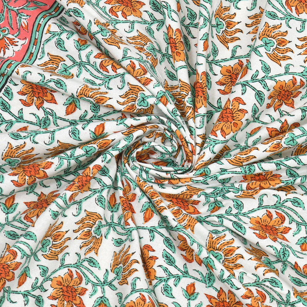 Tista 310 TC Cotton Bed Sheet with 2 Pillow Covers - Printed - Clover Home Furnishings