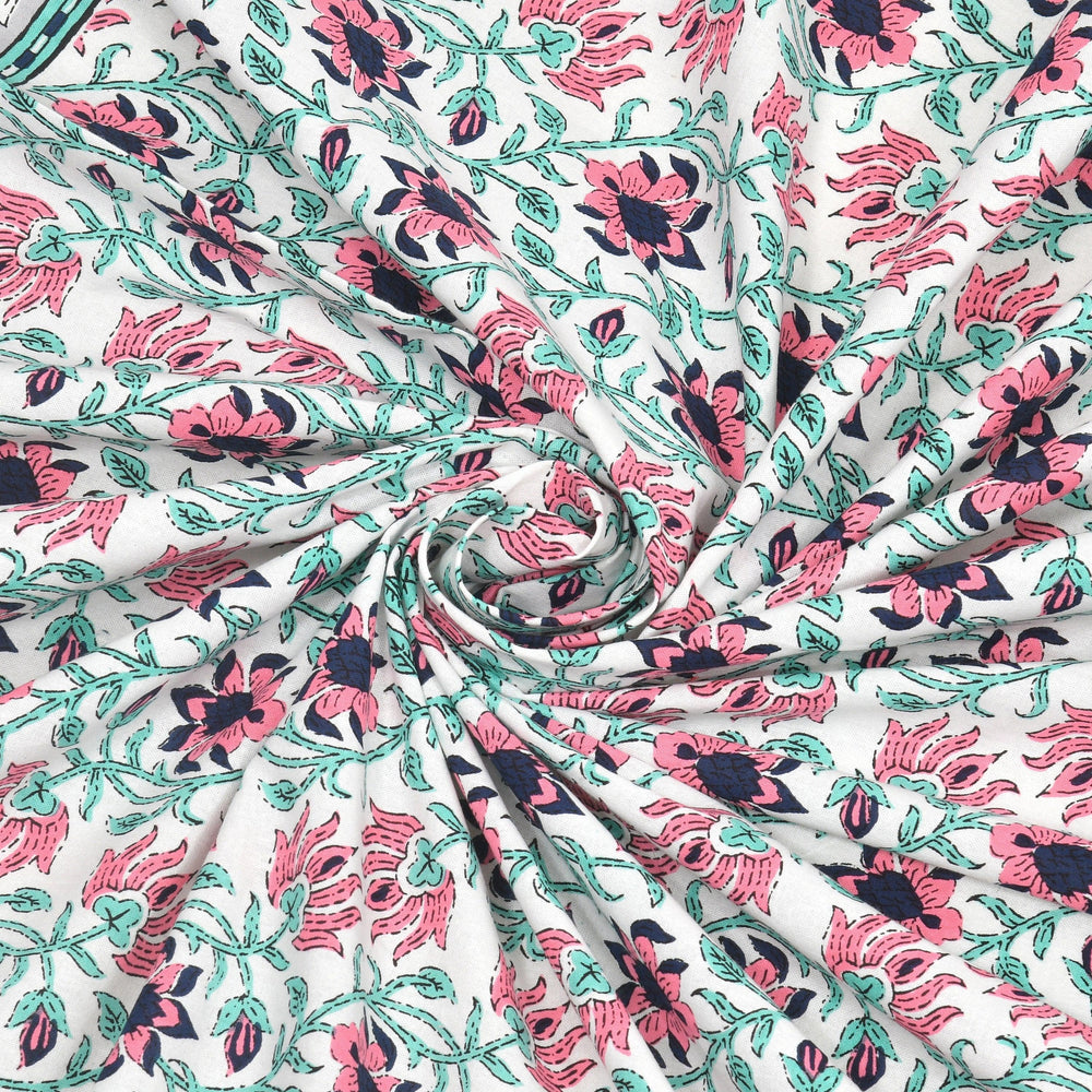 Tista 310 TC Cotton Bed Sheet with 2 Pillow Covers - Printed - Clover Home Furnishings