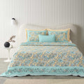 Tista 310 TC Cotton Bed Sheet with 2 Pillow Covers - Printed - Clover Home Furnishings