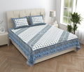 Tista 310 TC Cotton Bed Sheet with 2 Pillow Covers - Printed