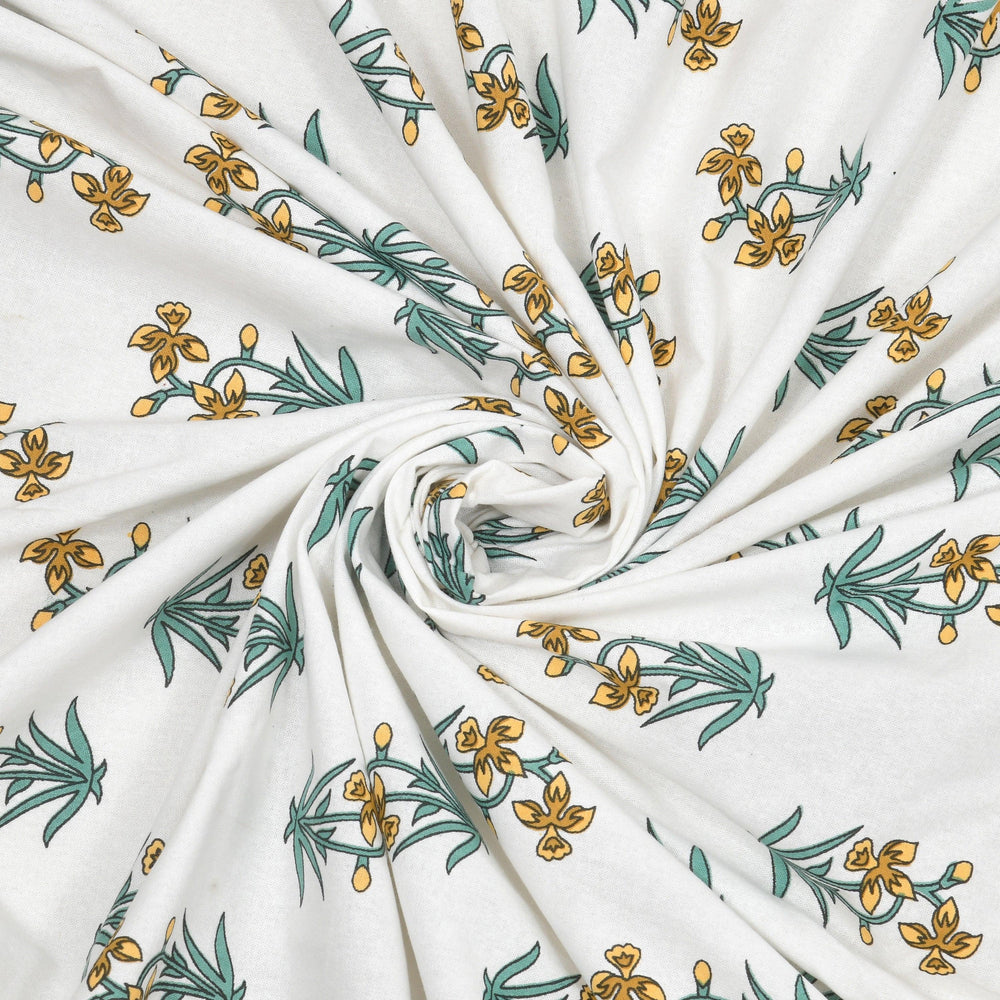 Tista 310 TC Cotton Bed Sheet with 2 Pillow Covers - Printed - Clover Home Furnishings