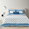 Tista 310 TC Cotton Bed Sheet with 2 Pillow Covers - Printed - Clover Home Furnishings