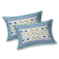 Tista 310 TC Cotton Bed Sheet with 2 Pillow Covers - Printed