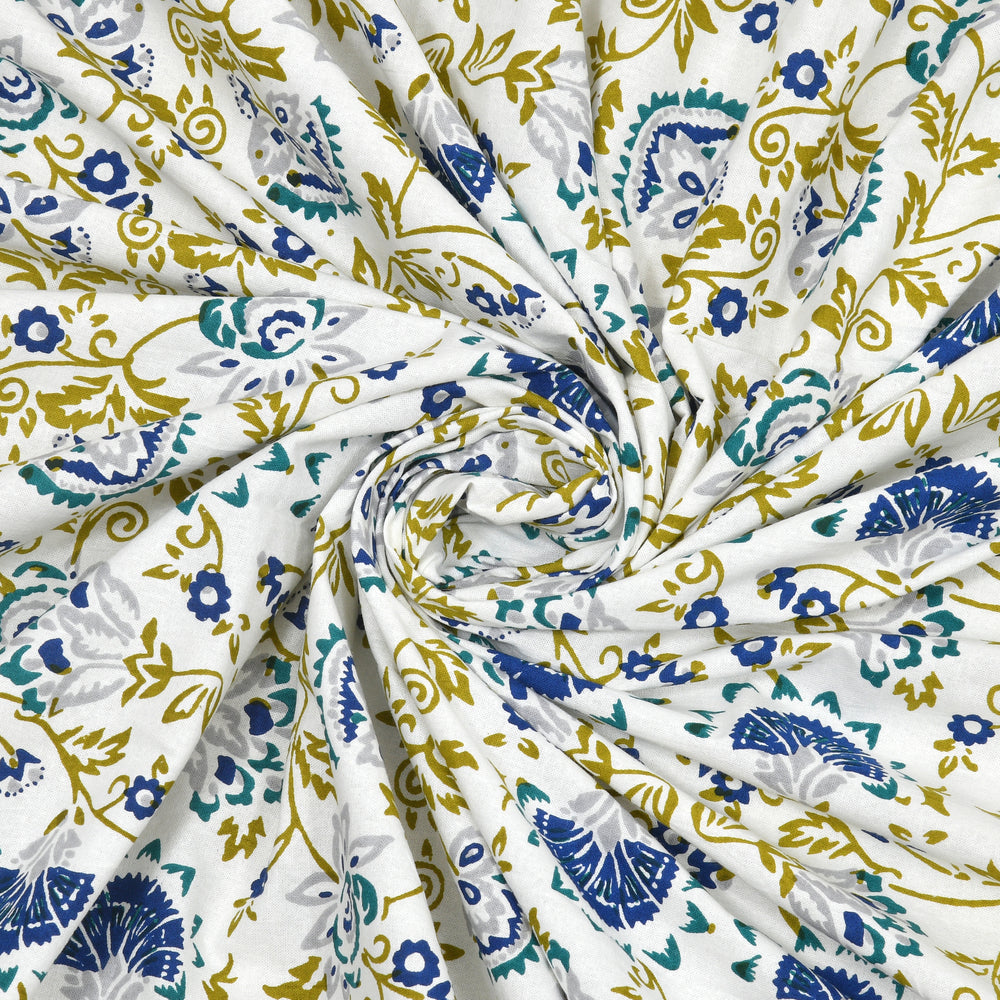 Tista 310 TC Cotton Bed Sheet with 2 Pillow Covers - Printed