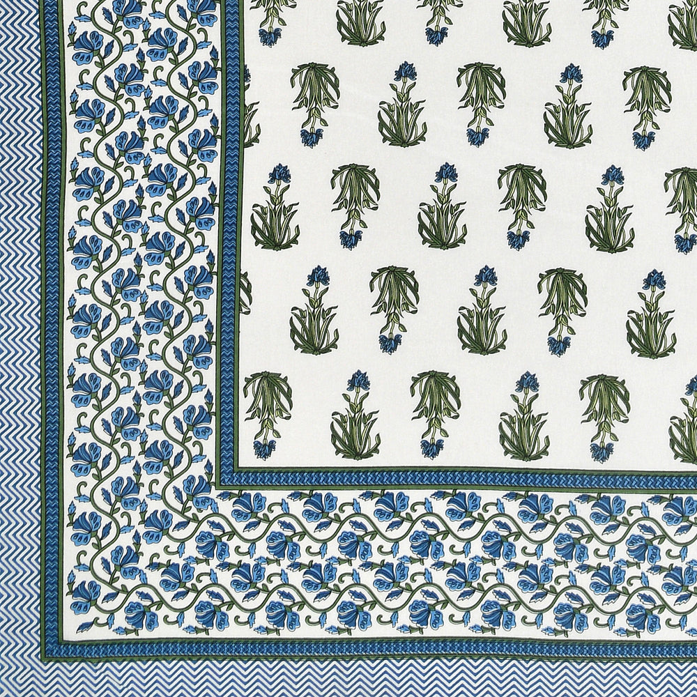 Tista 310 TC Cotton Bed Sheet with 2 Pillow Covers - Printed - Clover Home Furnishings