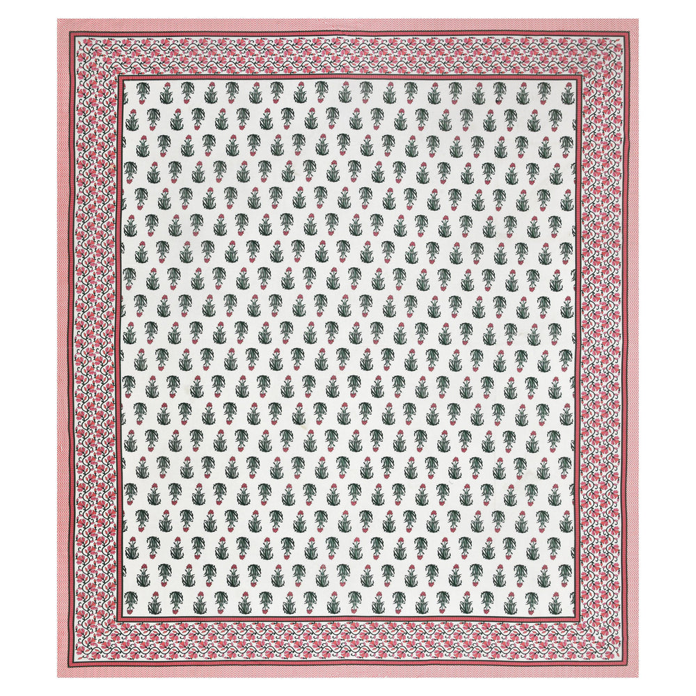 Tista 310 TC Cotton Bed Sheet with 2 Pillow Covers - Printed - Clover Home Furnishings