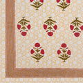 Mahanadi 310 TC Cotton Bed Sheet with 2 Pillow Covers - Printed - Clover Home Furnishings