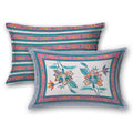 Mahanadi 310 TC Cotton Bed Sheet with 2 Pillow Covers - Printed - Clover Home Furnishings